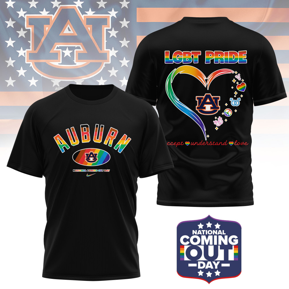 Auburn Tigers , Premium Ncaa National Coming Out Day 3D Shirt Ny