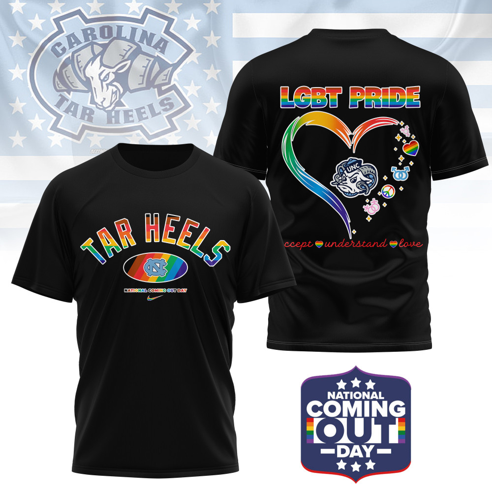 North Carolina Tar Heels , Premium Ncaa National Coming Out Day 3D Shirt Ny