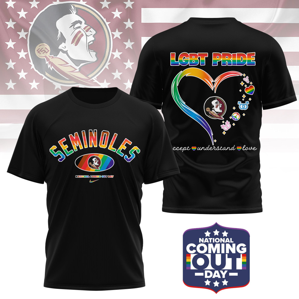 Florida State Seminoles , Premium Ncaa National Coming Out Day 3D Shirt Ny