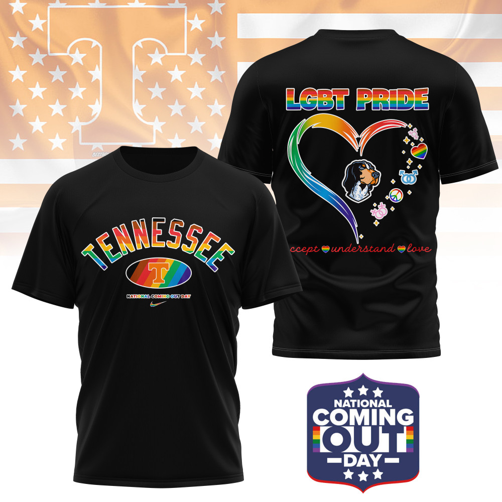 Tennessee Volunteers , Premium Ncaa National Coming Out Day 3D Shirt Ny