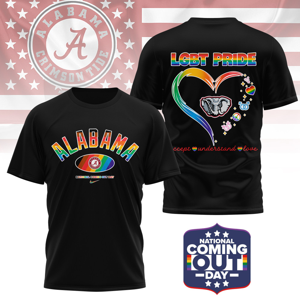 Alabama Crimson Tide , Premium Ncaa National Coming Out Day 3D Shirt Ny
