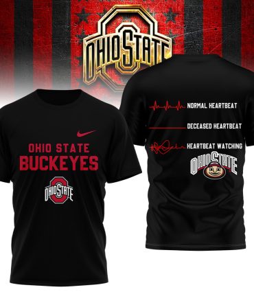 Ohio State Buckeyes , Premium Ncaa Heartbeat 3D Shirt Hi