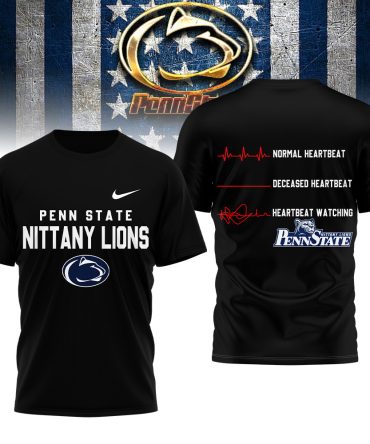 Penn State Nittany Lions , Premium Ncaa Heartbeat Of True Fan 3D Shirt Hi