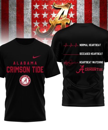 Alabama Crimson Tide , Premium Ncaa Heartbeat Of True Fan 3D Shirt Hi