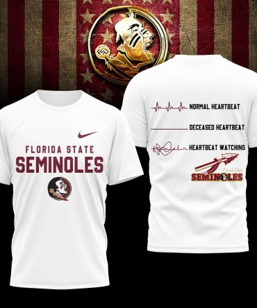 Florida State Seminoles , Premium Ncaa Heartbeat Of True Fan 3D Shirt Hi