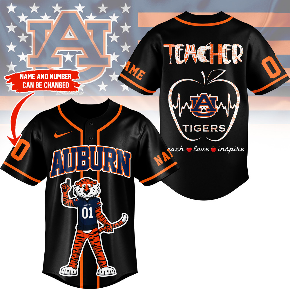 Auburn Tigers , Premium Teacher Appreciation Month Jersey Shirt Ny