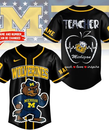 Michigan Wolverines , Premium Teacher Appreciation Month Jersey Shirt Ny