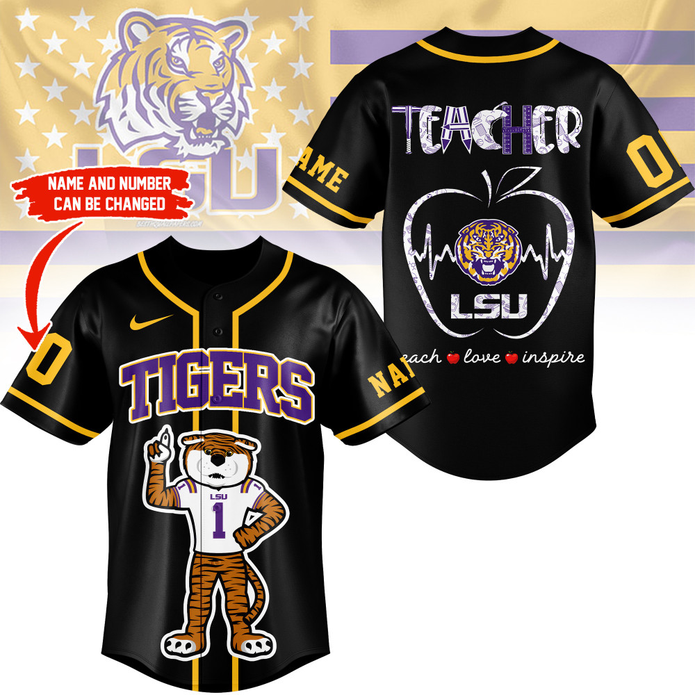 Lsu Tigers , Premium Teacher Appreciation Month Jersey Shirt Ny