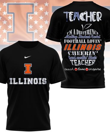 Illinois Fighting Illini , Premium Teacher Pride 3D Shirt Ny