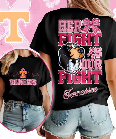 Tennessee Volunteers , Premium Her Fight Is Our Fight Unisex Shirt Ny