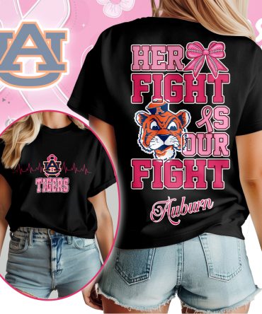 Auburn Tigers , Premium Her Fight Is Our Fight Unisex Shirt Ny