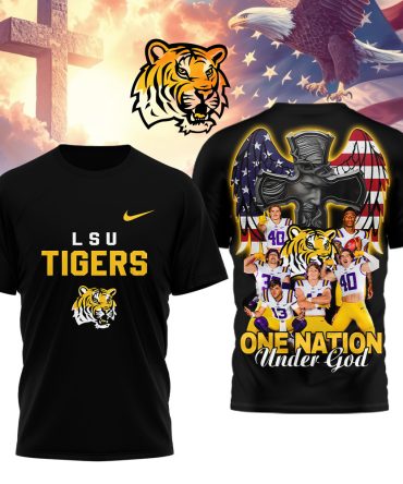 Lsu Tigers , Premium Ncaa One Nation Under God 3D Shirt Hi