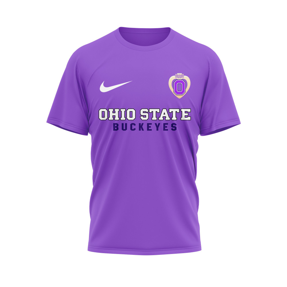 Ohio State Buckeyes , Premium Ncaa Purple Heart Day 3D Shirt Hi