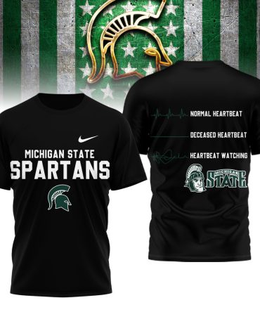 Michigan State Spartans , Premium Ncaa Heartbeat Of True Fan 3D Shirt Hi