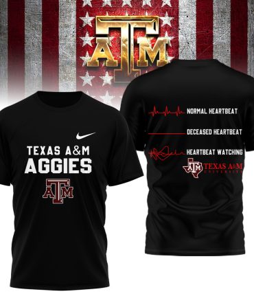 Texas A&M Aggies , Premium Ncaa Heartbeat Of True Fan 3D Shirt Hi