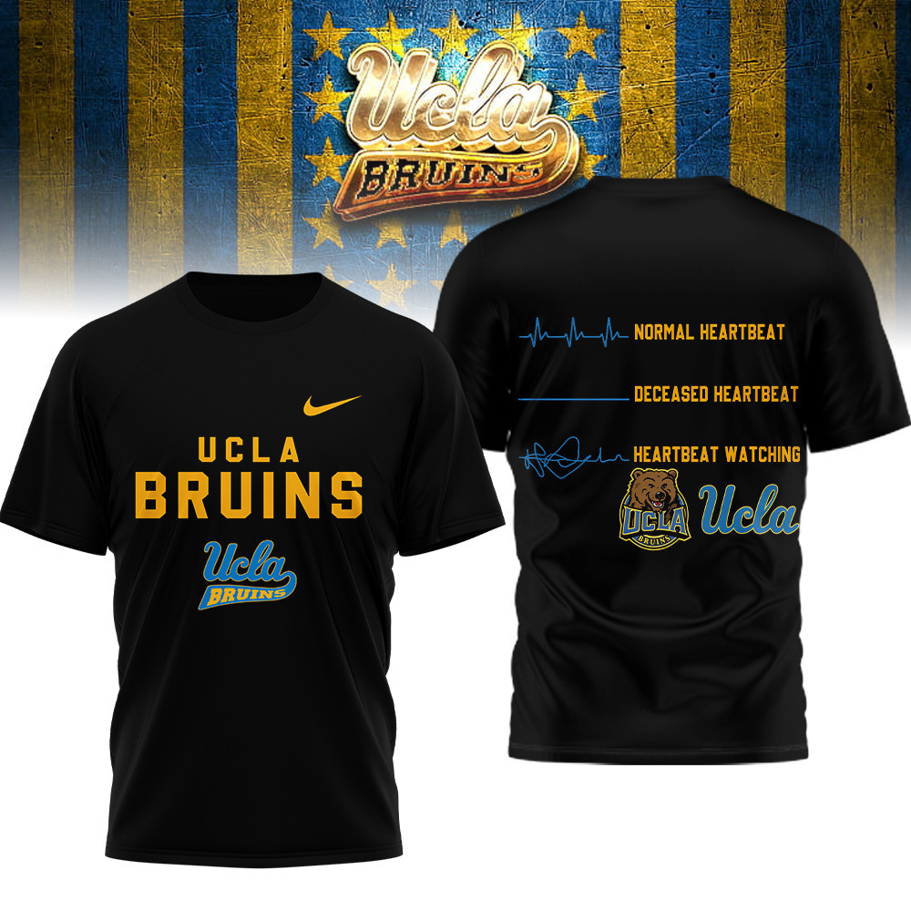 Ucla Bruins , Premium Ncaa Heartbeat Of True Fan 3D Shirt Hi