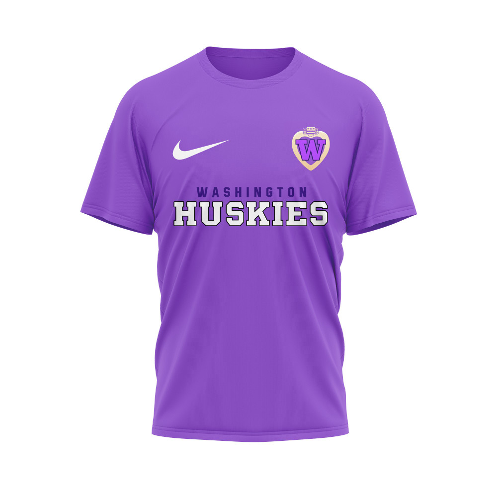 Washington Huskies , Premium Ncaa Purple Heart Day 3D Shirt Hi