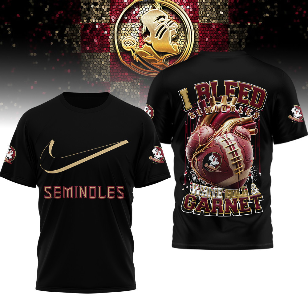 Florida State Seminoles , Premium Ncaa I Bleed 3D Shirt Hi