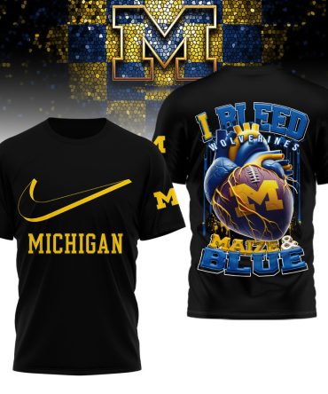 Michigan Wolverines , Premium Ncaa I Bleed 3D Shirt Hi