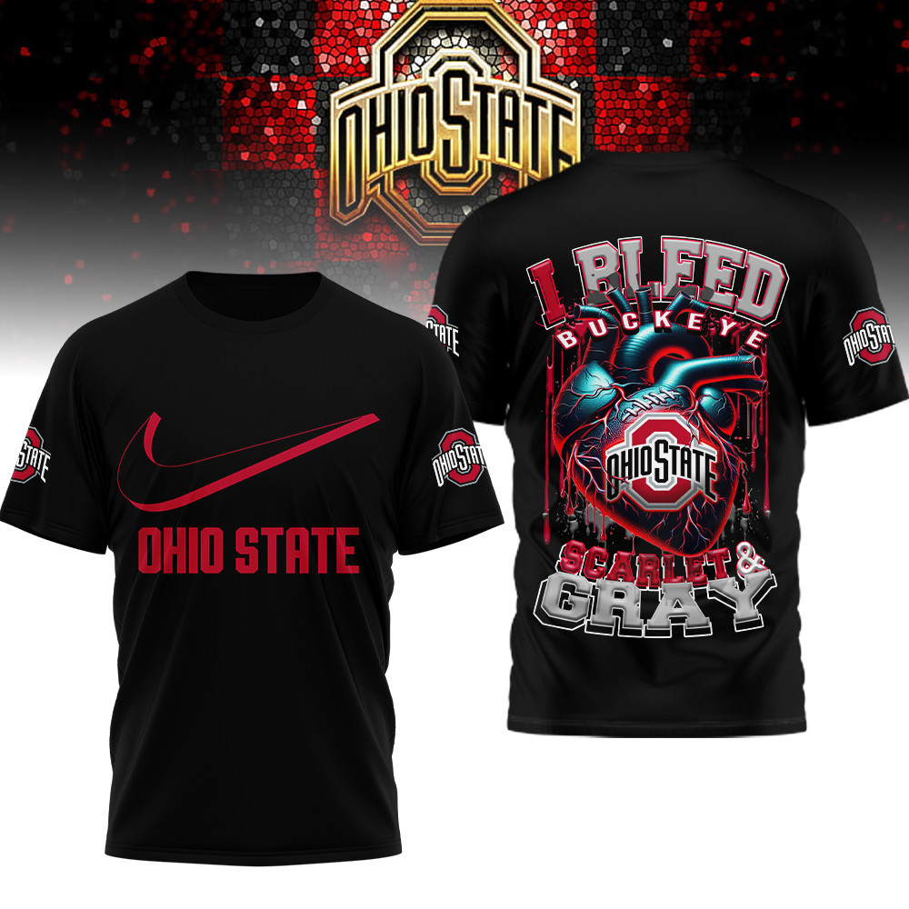 Ohio State Buckeyes , Premium Ncaa I Bleed 3D Shirt Hi