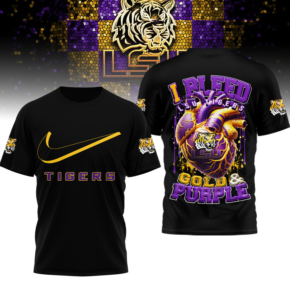 Lsu Tigers , Premium Ncaa I Bleed 3D Shirt Hi