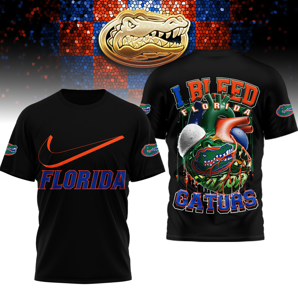 Florida Gators , Premium Ncaa I Bleed 3D Shirt Hi