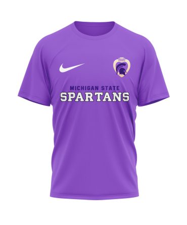 Michigan State Spartans , Premium Ncaa  Purple Heart Day 3D Shirt Hi