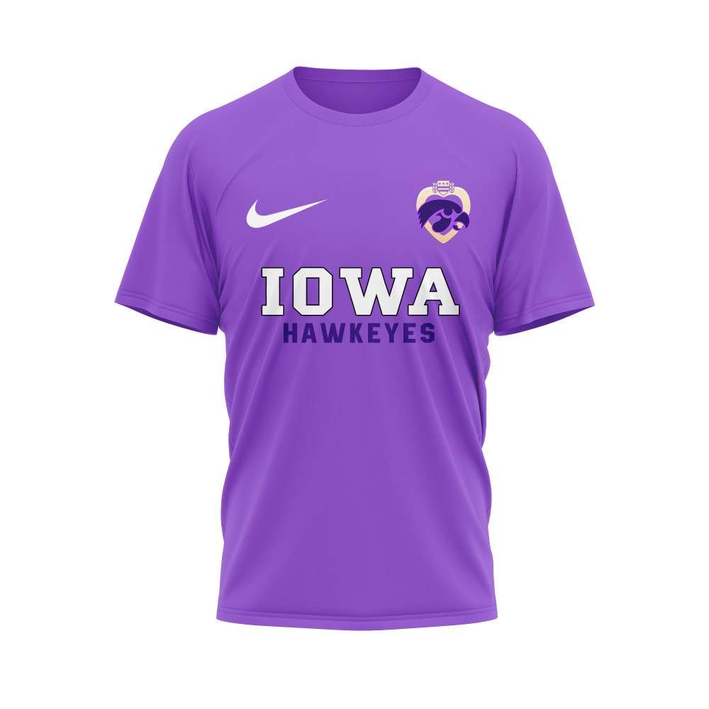 Iowa Hawkeyes , Premium Ncaa Purple Heart Day 3D Shirt Hi