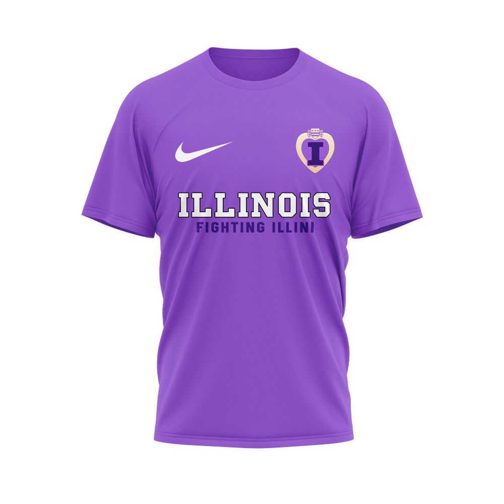 Illinois Fighting Illini , Premium Ncaa Purple Heart Day 3D Shirt Hi