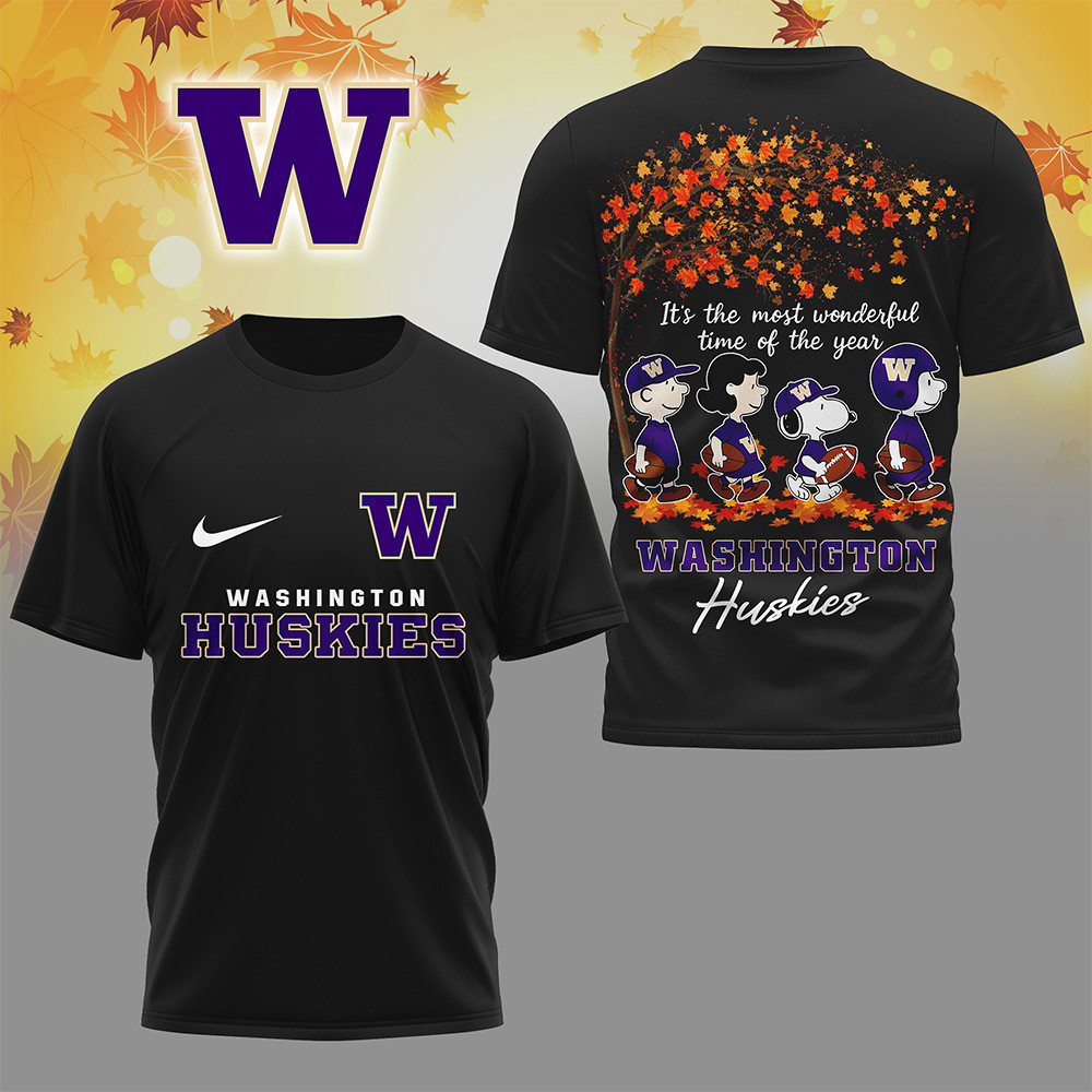 Washington Huskies , Premium Ncaa Fall Season 3D Shirt Hi