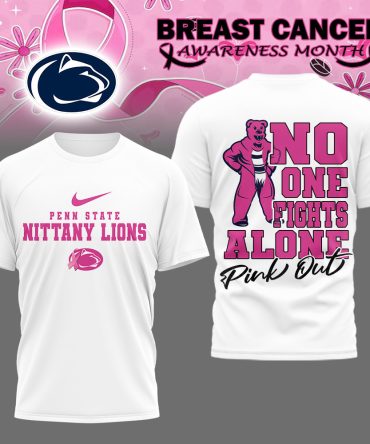 Penn State Nittany Lions , Premium Ncaa Breast Cancer October T-Shirt Mm