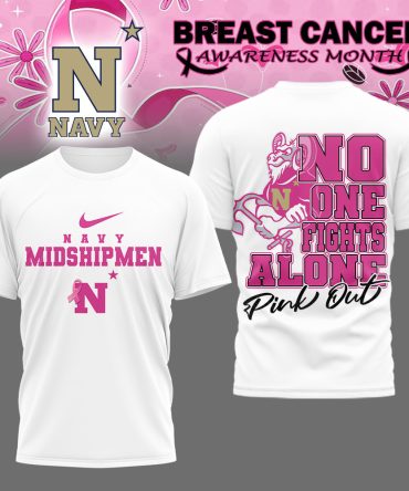 Navy Midshipmen , Premium Ncaa Breast Cancer October T-Shirt Mm