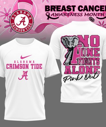 Alabama Crimson Tide , Premium Ncaa Breast Cancer October T-Shirt Mm