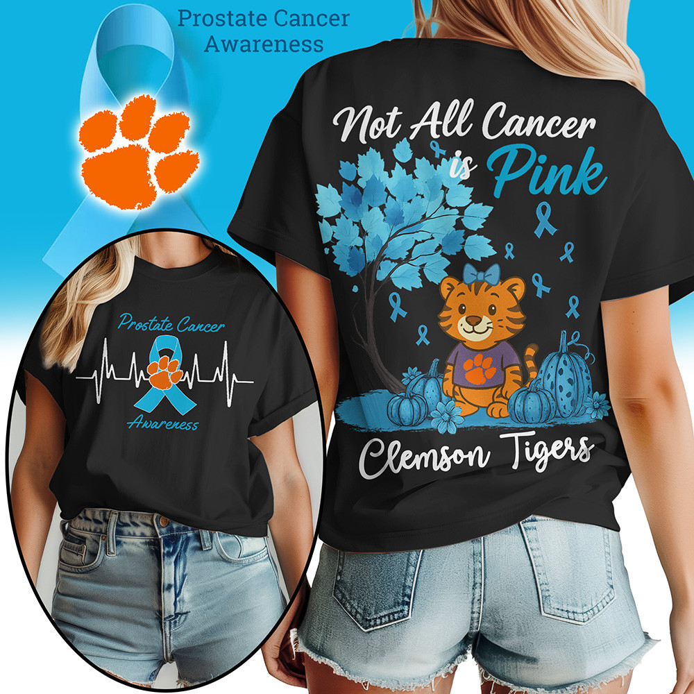 Clemson Tigers , Premium Ncaa Prostate Cancer Awareness Unisex Shirt Ny