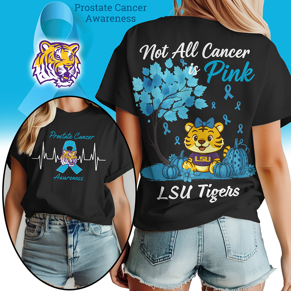 Lsu Tigers , Premium Ncaa Prostate Cancer Awareness Unisex Shirt Ny