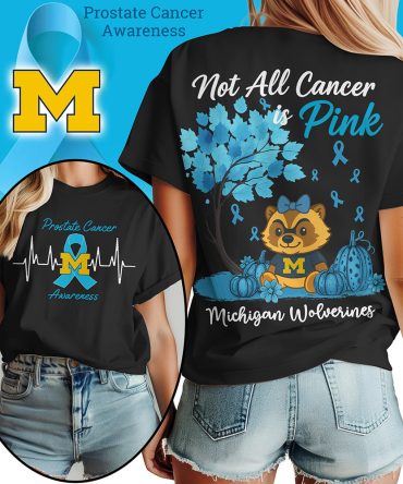 Michigan Wolverines , Premium Ncaa Prostate Cancer Awareness Unisex Shirt Ny