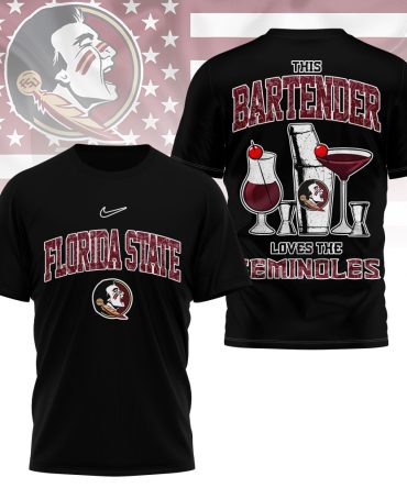 Florida State Seminoles , Premium Ncaa Bartender Fan 3D Shirt Ny