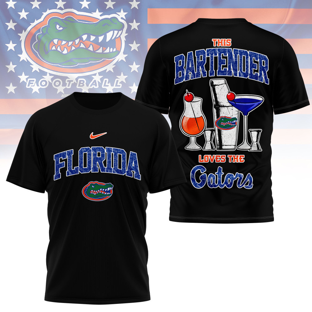 Florida Gators , Premium Ncaa Bartender Fan 3D Shirt Ny