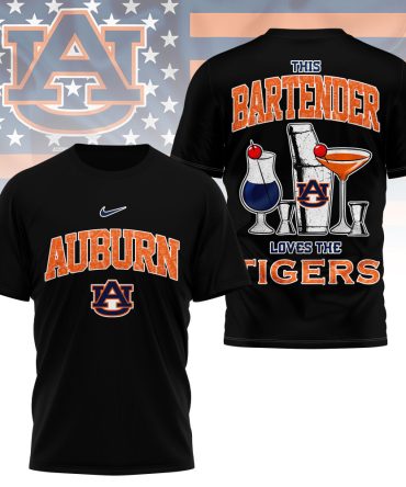 Auburn Tigers , Premium Ncaa Bartender Fan 3D Shirt Ny