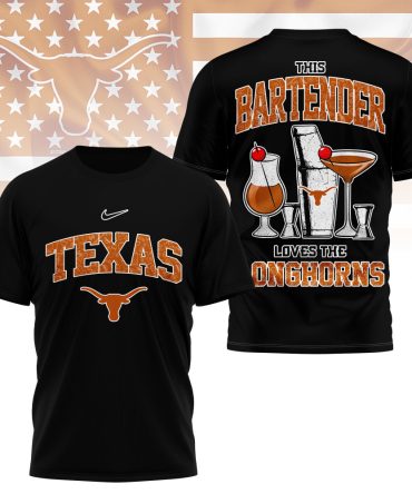 Texas Longhorns , Premium Ncaa Bartender Fan 3D Shirt Ny