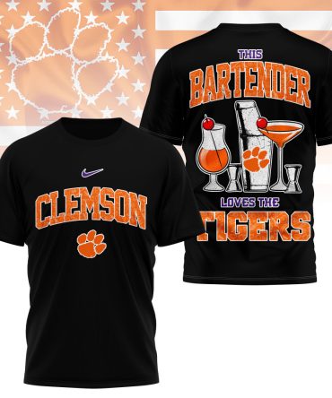 Clemson Tigers , Premium Ncaa Bartender Fan 3D Shirt Ny