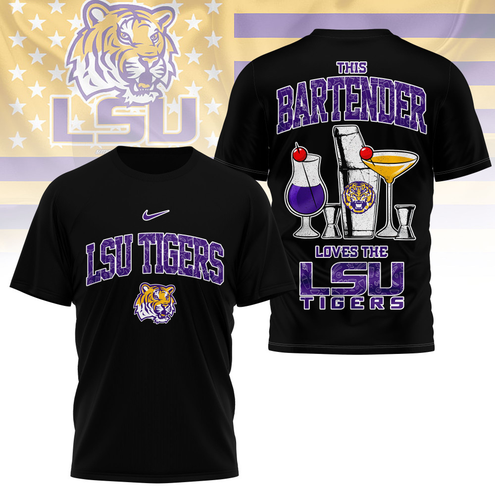 Lsu Tigers , Premium Ncaa Bartender Fan 3D Shirt Ny