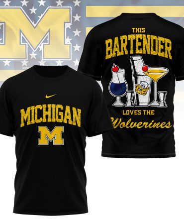 Michigan Wolverines , Premium Ncaa Bartender Fan 3D Shirt Ny