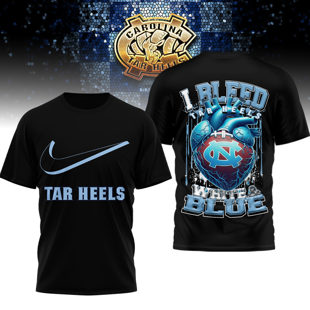 North Carolina Tar Heels , Premium Ncaa I Bleed 3D Shirt Hi