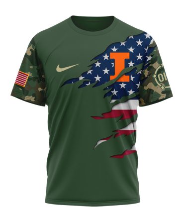 Illinois Fighting Illini , Premium Ncaa Veteran T-Shirt Mm