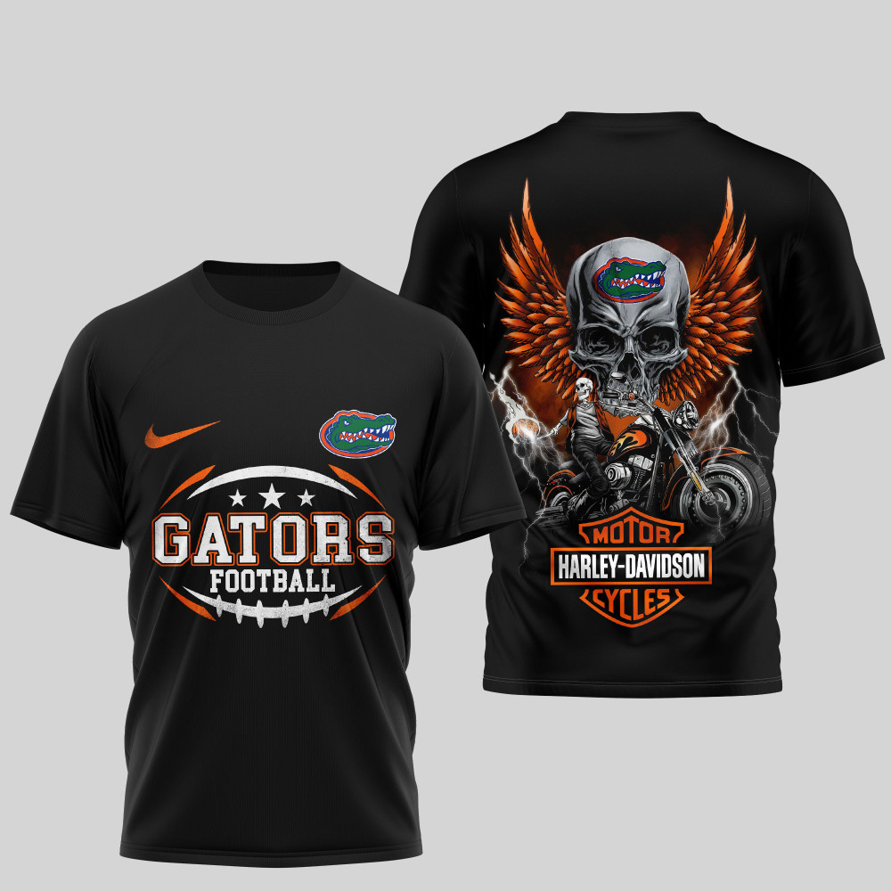 Florida Gators , Premium Ncaa Harley Davidson 3D Shirt Td