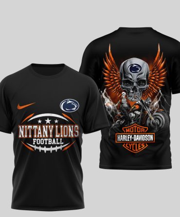 Penn State Nittany Lions , Premium Ncaa Harley Davidson 3D Shirt Td