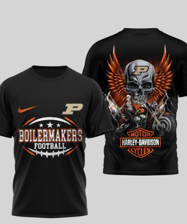 Purdue Boilermakers , Premium Ncaa Harley Davidson 3D Shirt Td