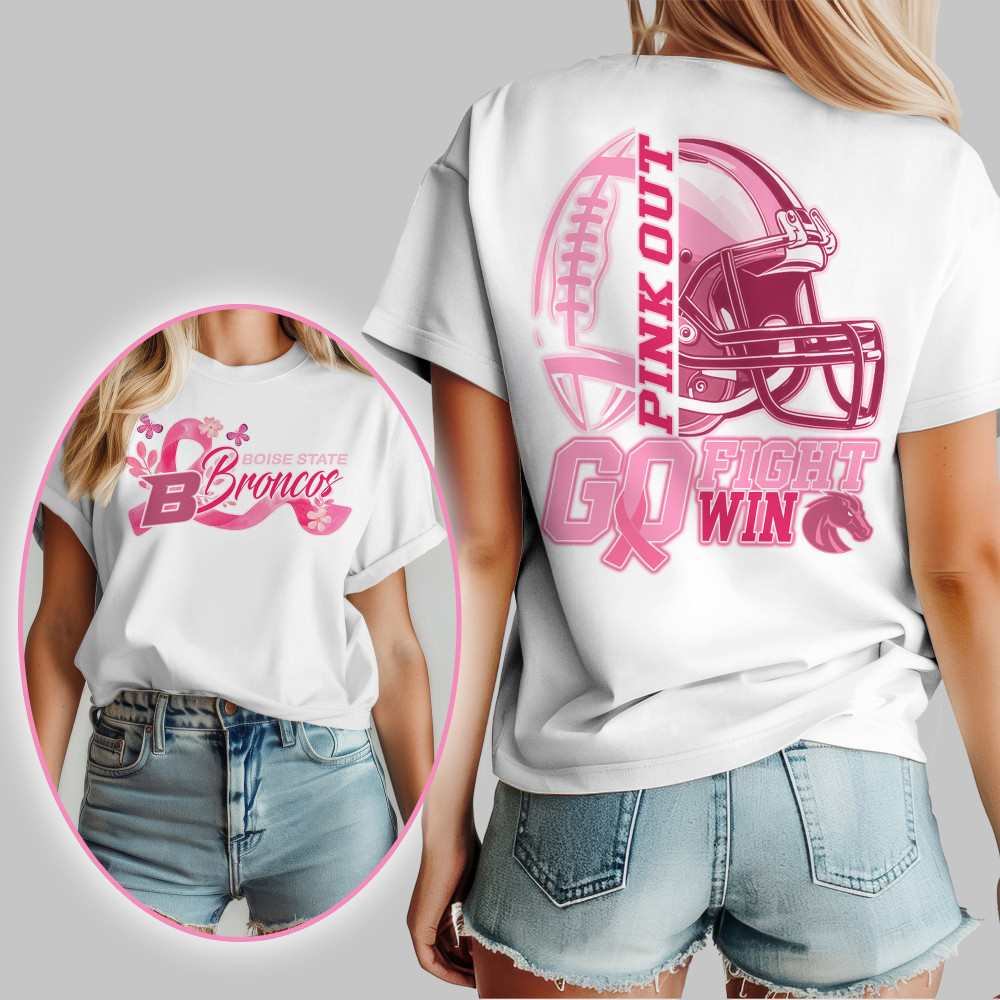 Boise State Broncos , Premium Tackle Breast Cancer Unisex Shirt Td