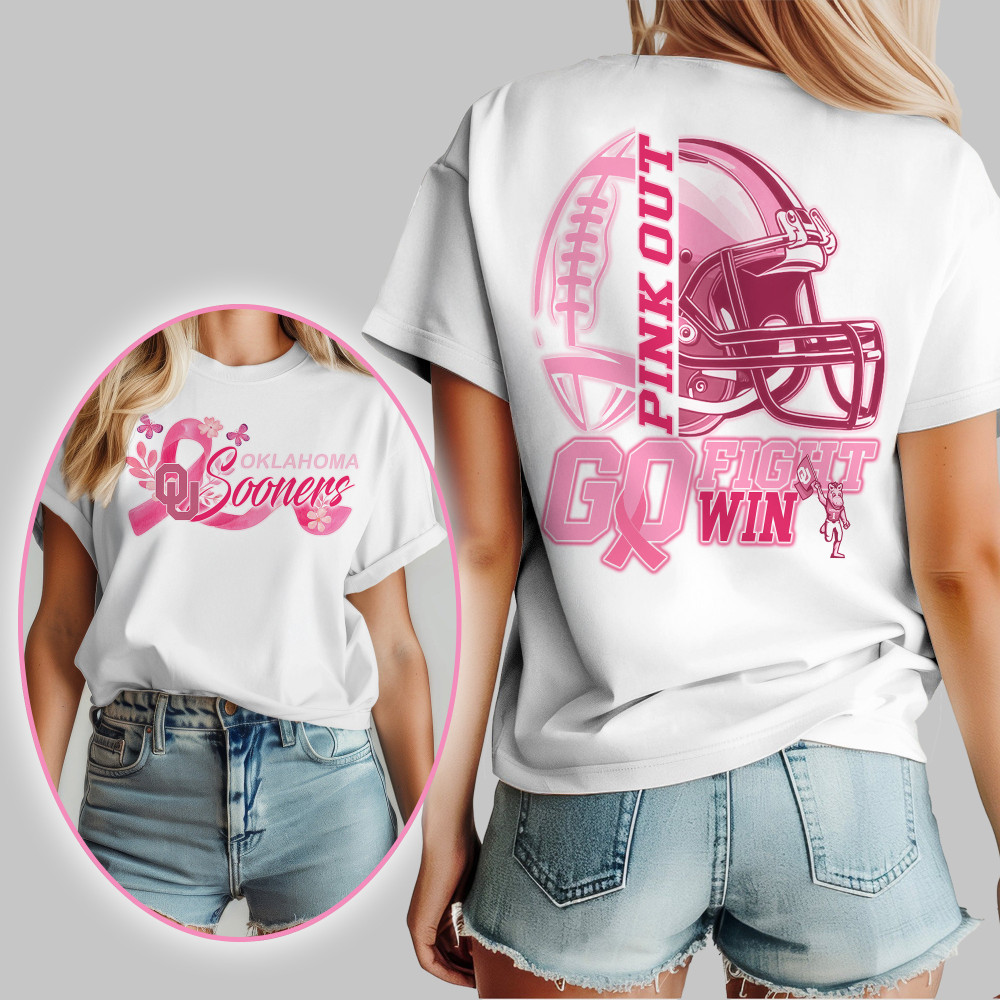 Oklahoma Sooners , Premium Tackle Breast Cancer Unisex Shirt Td